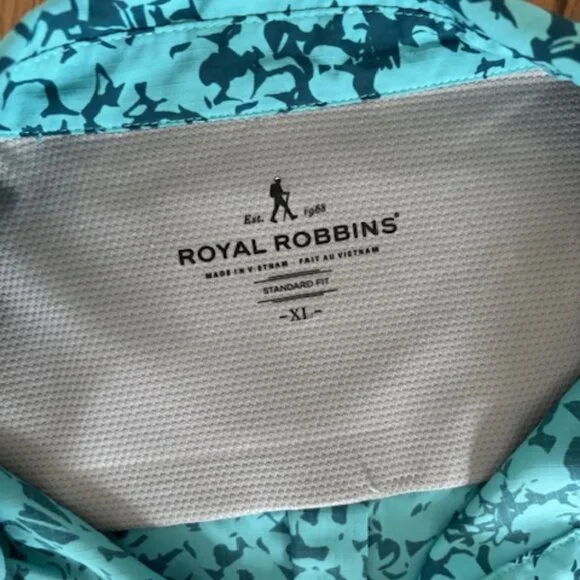 Royal Robbins Womens Expedition Hiking 3/4 Roll-up Sleeve Tunic Shirt EUC XL - Picture 6 of 6